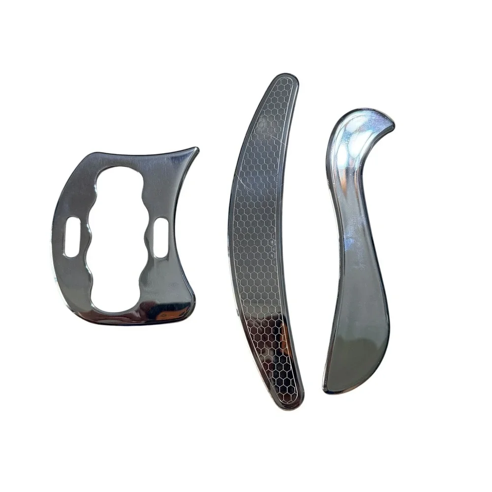 3pc Stainless Steel IASTM Scraping Massage Tool Set Myofascial Release Gua Sha